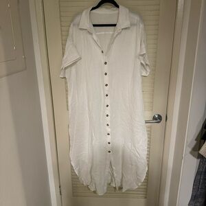 NWOT Button up shirt dress sz 2XL